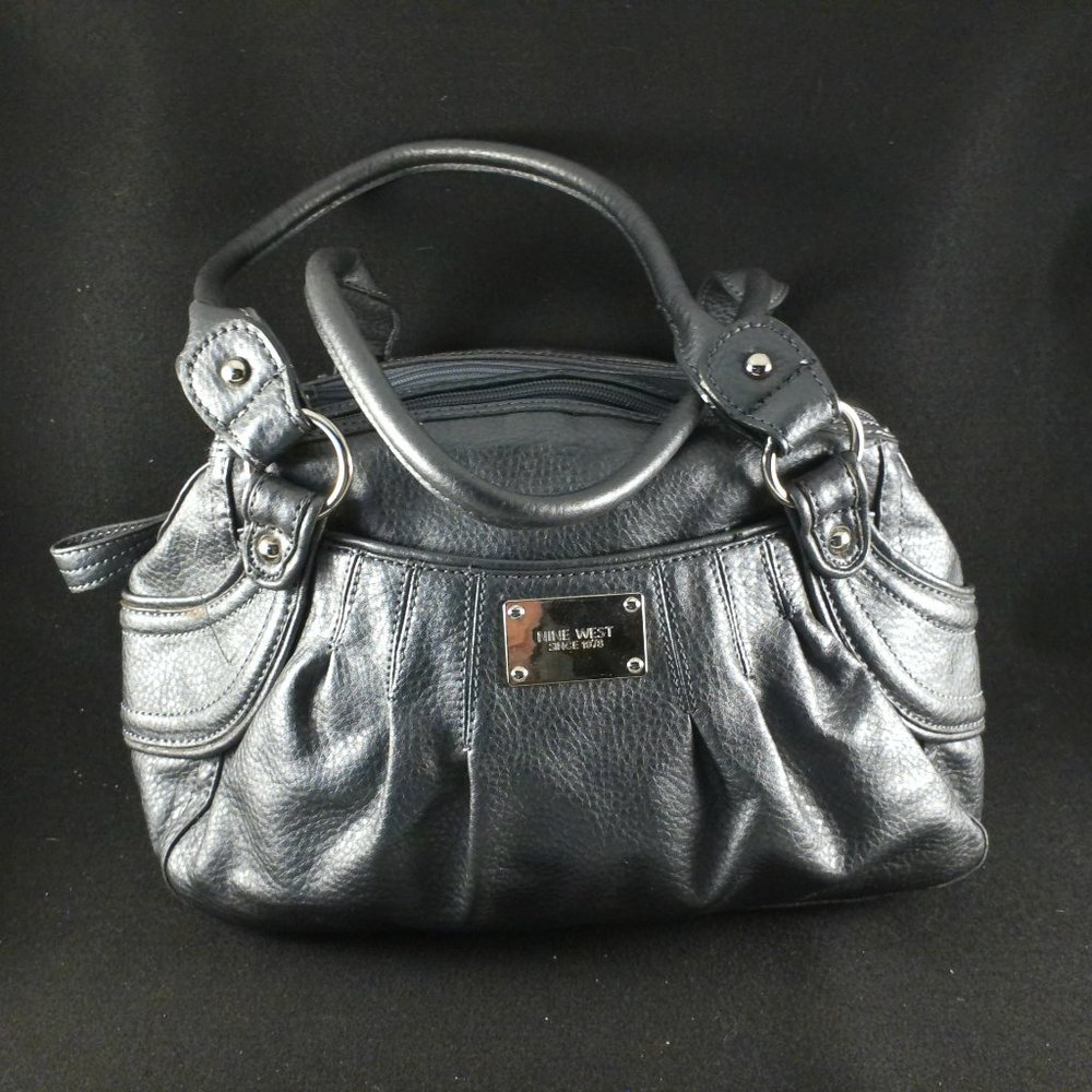 Nine West Gray Faux Leather Handbag